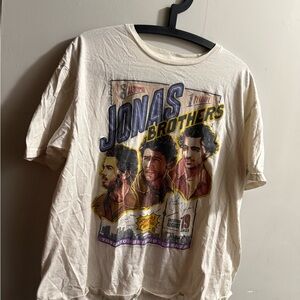 Jonas Brothers Graphic Cream T-Shirt